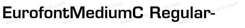 EurofontMediumC Regular字体转换